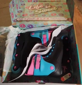 Roller Derby Candi South Beach Adults Inline Skates, Rocki Pop Black Women sz 7 - Picture 1 of 8