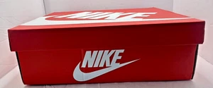 Nike leerer Schuhkarton Größe 9!  Roter Schuhkarton Ersatzkarton OHNE SCHUHE! LEERKARTON - Bild 1 von 9