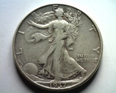 1937-D WALKING LIBERTY HALF EXTRA FINE XF EXTREMELY FINE EF NICE ORIGINAL COIN Cover