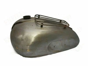 Bare Metal Petrol Fuel Tank+Grill Fits For Triumph 6t Thunderbird 1950s - Picture 1 of 9