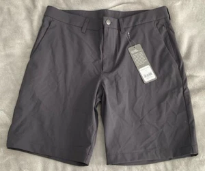 CRZ YOGA Herren Training Komfort Shorts Größe 34 Stretch Tintengrau 9" Schrittlänge - Golf - Bild 1 von 7