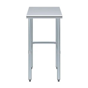 Stainless Steel Food Prep Appliance Storage DIY Work Table Open Base 18”x18” - Picture 1 of 8