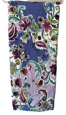 Funda nórdica Pottery Barn PB Teen DOBLE púrpura floral 100 % algodón abotonada Foto 1 de 3