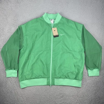 Jaqueta Nike Feminina 2XL Verde Move To Zero Ripstop Windbreaker Swoosh DV7972-363 - Imagem 1 de 4