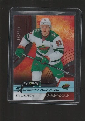 2021-22 Upper Deck Synergy Exceptional Phenoms Red /499 Kirill Kaprizov #EP-KK - Image 1 of 2