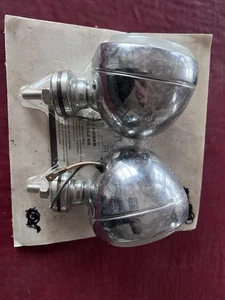 Vtg New Old Stock Unity Style Fog Light Set 1 Pair Hot Rod Truck 1980s 70s - Bild 1 von 13