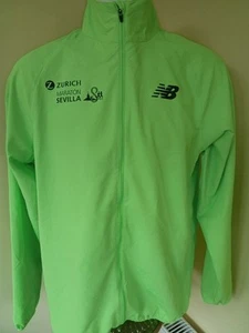 NEW BALANCE mens high-vis, Seville marathon, running jacket, S adults - Picture 1 of 3