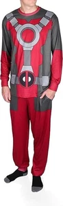 Deadpool Mens Pajamas Set Marvel Avengers Size Large - Picture 1 of 5