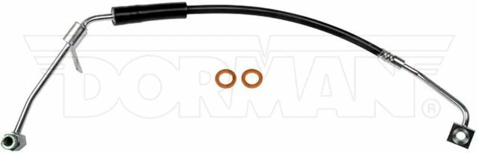 Fits 02-05 Ram 1500 RWABS Left Front Brake Hose; Rubber Fine Lines FLH620184 - Image 1 of 1