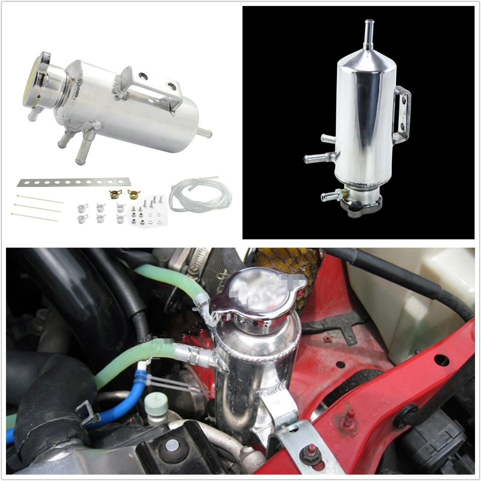 1XDurável 350ml Universal Car Overflow Radiador Refrigerante Tanque Reservatório Conjunto - Imagem 1 de 4