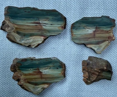 Picture Jasper, landscape, slab, set, cabbing rough, Old Stock - Image 1 of 4