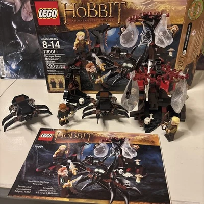 LEGO The Hobbit 79001 Escape from Mirkwood Spiders 100% COMPLETE BOOK & Box - Image 1 of 4