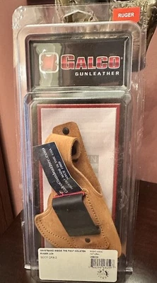 Galco Inside the Pant Holster Ruger LC9, SCCY CPX-2,  RH Natural Leather WB636 - Image 1 of 4