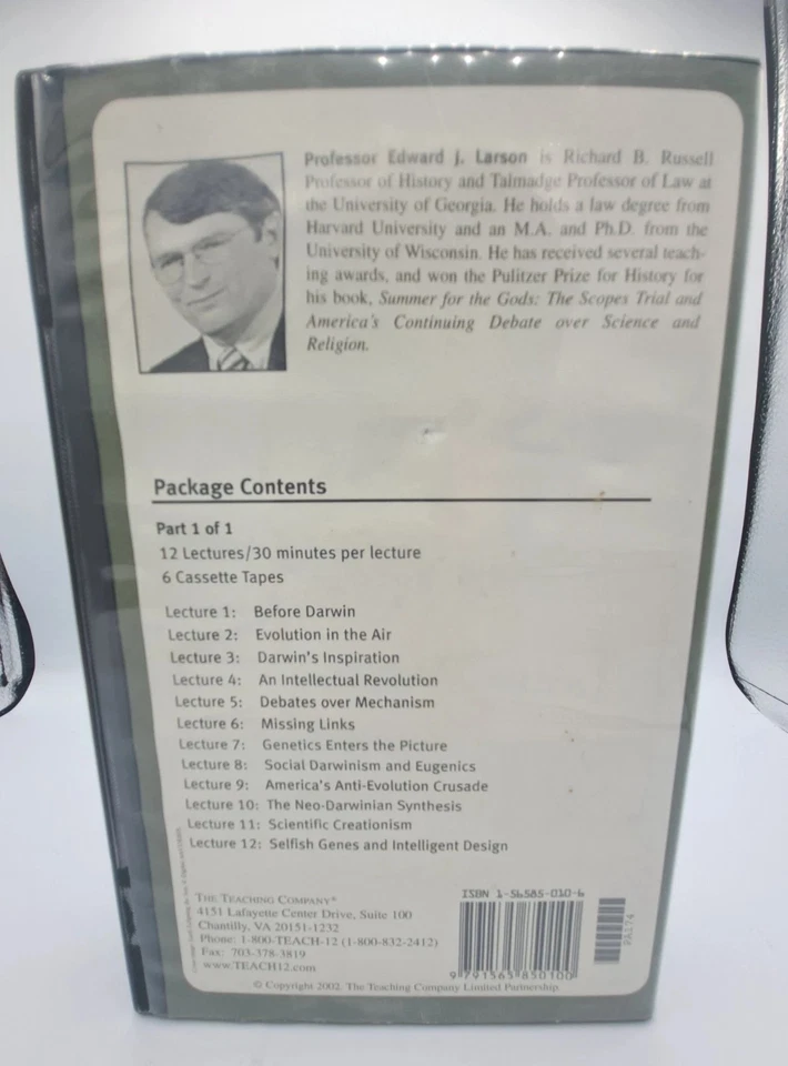 THEORY OF EVOLUTION: HISTORY OF CONTROVERSY Great Courses Teaching Co Audio Cass - Image 1 of 3