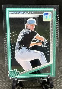 2025 Donruss Clearly Donruss Rated Prospects #200 Noah Schultz - White Sox - Picture 1 of 3