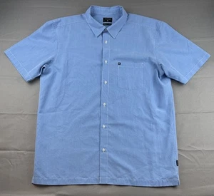 Camisa Quiksilver Para Hombre Extra Grande Azul Goff Cove Cuadros Dobladillo Inferior Recto - Imagen 1 de 6