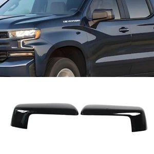 Tapa de 2 piezas de cubiertas de medio espejo superior cromada para Chevy Silverado/GMC Sierra 1500 19-24 - Imagen 1 de 8