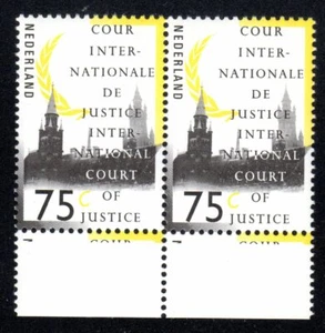 1989-94 Nederland SC# O52 - Peace Palace, The Hague - Pair - M-NH - Picture 1 of 1