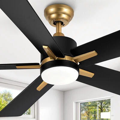 52 Inch Ceiling Fans with Lights Remote & APP Control Indoor Outdoor Ceiling Fan - Image 1 of 4