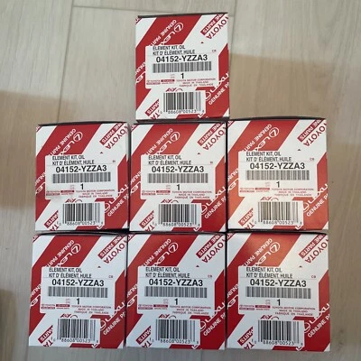 (7) NEW LEXUS Toyota OEM OIL FILTER 2006-2018 IS250 IS350 (2WD) 04152-YZZA3 - Image 1 of 2