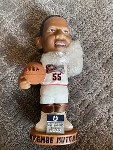 NIB Dikembe Mutombo Philadelphia Sixers Bobblehead Chrysler Jeep Dobble Bobbles - Picture 1 of 8
