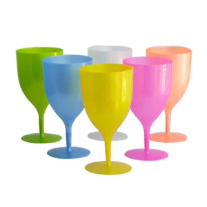 6 Pcs Tall Wine Glass Child Beverage Glasses Party Drinking Cups - Picture 1 of 12