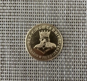 1962 Krewe of Rex Doubloon Gold Anodized - Picture 1 of 2