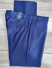 M&S SARTORIAL Tailored BIRDSEYE PURE WOOL BLUE TROUSERS Various £84 T15/2302Y
