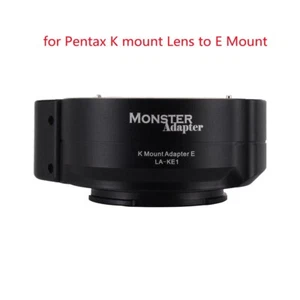 Monster LA-KE1 Auto focus Lens Adapter for Pentax K-mount Lens to Sony E Camera - Picture 1 of 6