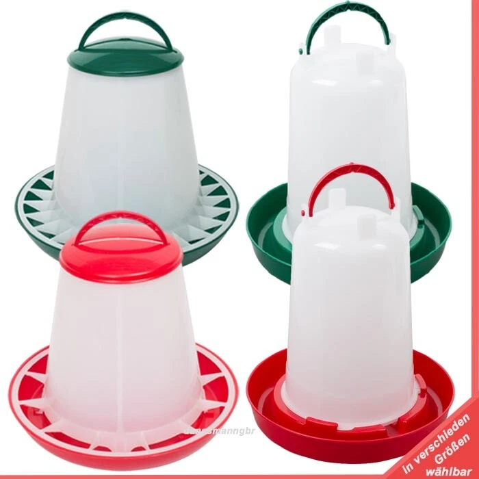 Geflügeltränke+Futterautomat im Set wählbar Hühner Hühnertränke - Bild 1 von 1