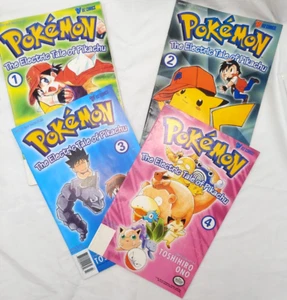 Pokemon The Electric Tale of Pikachu Comics #1-4 Nintendo Ash por Viz como está - Imagen 1 de 6
