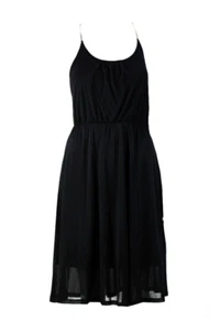 Rachel Rachel Roy Black Chain Strap A-Line Halter Dress S - Picture 1 of 2