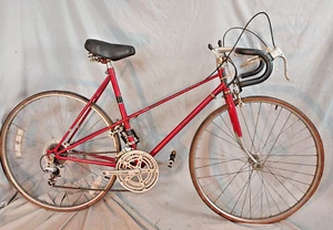 1978 Raleigh Vintage Touring Road Bike 56cm Medium Red Lugged Steel US Shipper - Picture 1 of 15