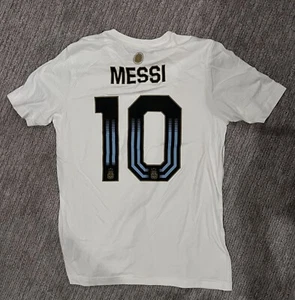 Lionel Messi Argentina Adidas Jersey Style T-shirt Medium, New With Tags - Picture 1 of 2