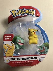Pikachu & Bulbasaur Battle Figure Pack S3 Pokemon Wicked Cool Toys PKW0036 - Picture 1 of 2