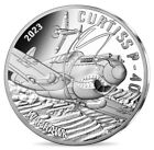 10 euro France 2023 argent BE - Avion Curtiss P-40 Warhawk / Aviation & histoire