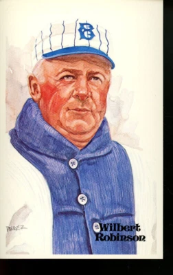 1980 Perez-Steele HOF Postcard #38 Wilbert Robinson - Image 1 of 2
