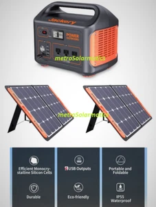 JACKERY EXPLORER 880 SOLAR KIT- 880Wh POWER STATION + 2x SOLARSAGA 100 PANEL - Picture 1 of 5