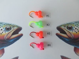 Steelhead/Trout/Salmon Egg Cluster 6mm Beads - "Pick Item, Hook Size & Quantity" - Picture 1 of 8