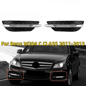 LED DRL Daytime Running Fog Driving Light For Benz W204 C250 C300 C350 2011-2013 - Picture 1 of 9
