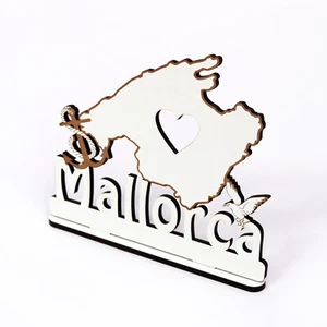 Expositor decorativo inscripción isla MALLORCA cartel para colocar grabado 20x17cm ❤ - Imagen 1 de 3