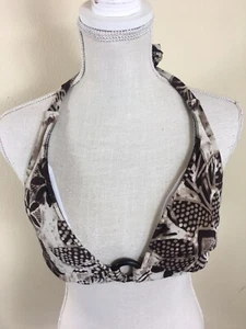 Catalina Halter Bikini Top Medium (8~10) Floral Print - Picture 1 of 5