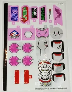 LEGO DORADO SHOWDOWN 75973 STICKER SHEET ONLY from set New 75973stk01 - Picture 1 of 1