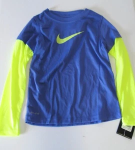 Nike Little Girls Swoosh Long Sleeve T Shirt Purple Haze Sz 4 - NWT - Picture 1 of 1