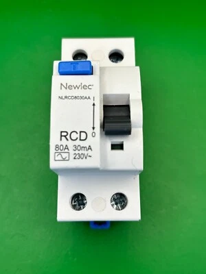 Newlec NLRCD8030AA 80A 30mA RCD - Brand New - Image 1 of 4