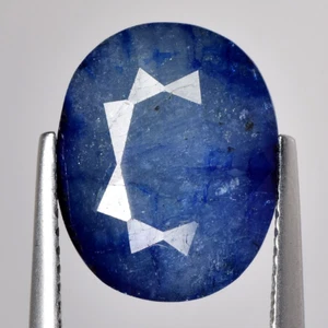 8.80 Cts Blue Sapphire Corundum (Heat) Oval Cut Natural Loose Gemstone Thailand - Picture 1 of 3