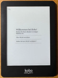 Ebook-Reader Kobo Glo Schwarz 6 Zoll mit Touchscreen in TOP-Zustand - Bild 1 von 7