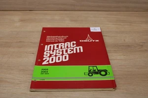 Deutz Fahr Intrac 2000 Werkstatthandbuch Fahrgestell 291 1884  1/1976 xb10981 - Picture 1 of 3