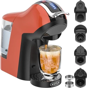 Espresso 5in1 Single Serve Coffee Maker, 19Bar Cappuccino&Latte Maker, Cold&H... - Picture 1 of 2