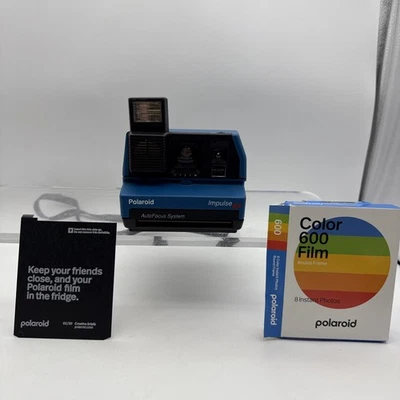 Macchina fotografica vintage Jade Blue Polaroid Impulse AF pellicola istantanea TESTATA funzionante - Immagine 1 di 4